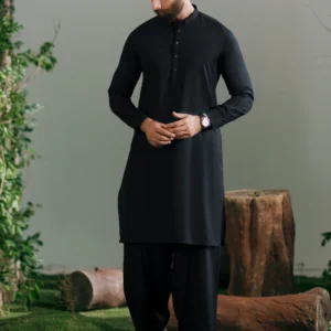 black kameez shalwar