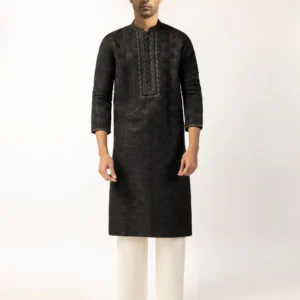 black polyester special kurta