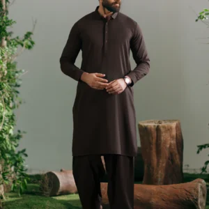 brown kameez shalwar