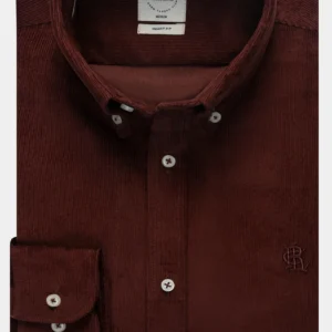 smart corduroy shirt maroon