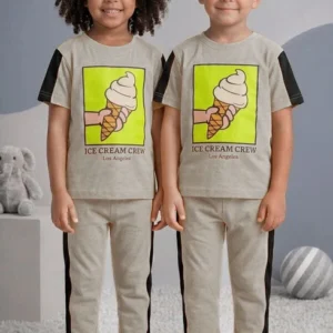 tiny teens kid's ice cream crew twin set
