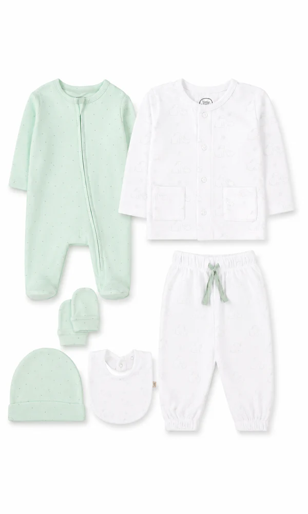 baby gift set mint white 6 piece newborn set baby gift set mint white 6 piece newborn set
