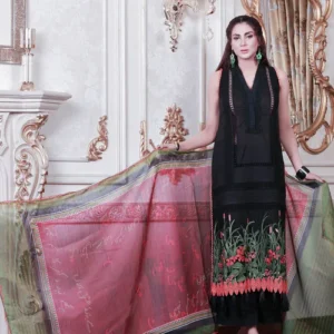 embroidered khaadi net suit