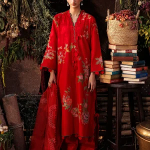 unstitched muzlin lawn 3 piece suit